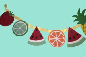 Fruit Banner – Summer Party Decoration