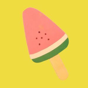 Watermelon Multi coloured Ice Lolly Decoration