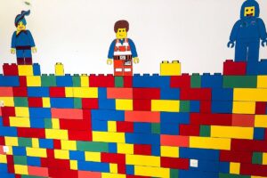 Painted Lego Bedroom Wall