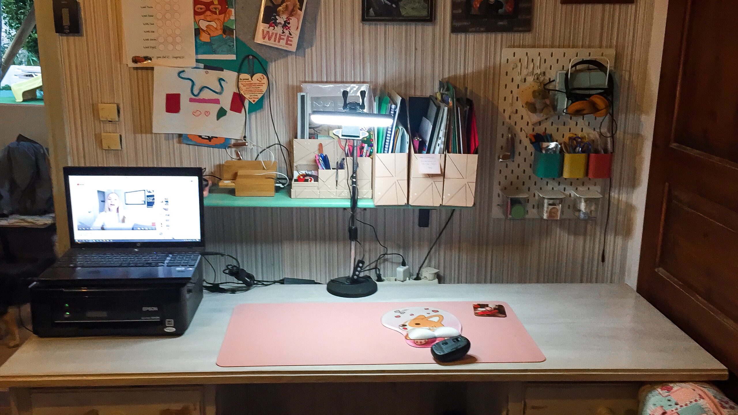 This is my craft space before we began the makeover.