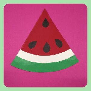 finished watermelon for fruit banner